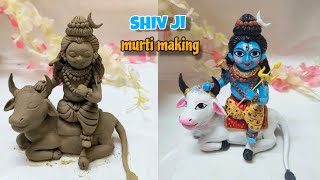 Mahadev ji making with clay/mitti #clayart #diy #acrylicpainting