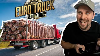 LEVERERAR KÖTT TILL NORGE I EURO TRUCK SIMULATOR 2 med SoftisFFS