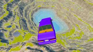 Cars vs Leap of Death Realistic Crashes BeamNG drive #207 | BeamNG