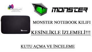 MONSTER NOTEBOOK KILIFI / KUTU AÇMA VE İNCELEME - FHD / OFİS ÇALIŞANLARI VE OYUNCULAR BURAYA!!!