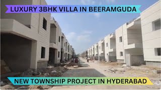 3 Bhk G+1 Villas In Beeramguda Hyderabad 📞8100293325 | Best Villa Project In Hyderabad