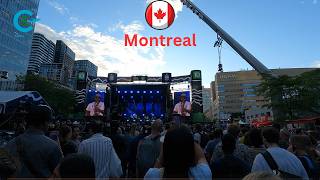 Walking Tour Jazz Festival in Montreal 4K  || Virtual Tour Montreal Jazz Festival Quebec, Canada