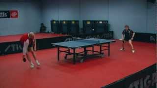 table tennis match (penhold, RPB)