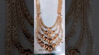 Bridal Long Necklace Sets ll Copper Gold Plated Long Necklace #shots #malostore #jewellery #trending