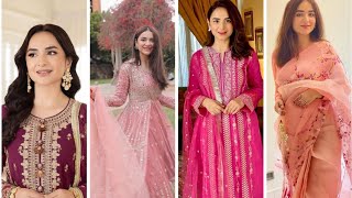 Yumna zaidi new dress design 2023/yumna zaidi dresses collection