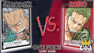 [OP02] Smoker VS Zoro Gameplay || One Piece Card Game