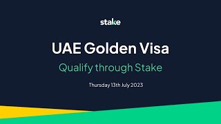 Expert Hour: Secure your Golden Visa with Stake