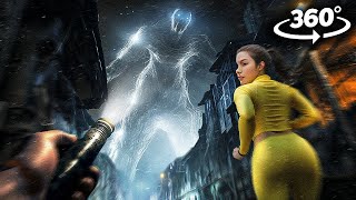 360° You and Girlfriend Escapes Scary Ghost Titan VR 360 Horror Video 4K Ultra HD