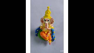 Ganesh clay making🔱🎨Jaidev jaidev🌸🚩#viral #religion #ytshorts #art #ganesh #mahakal#clayart  🌺🌷