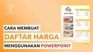 Cara Membuat Daftar Harga Menggunakan PowerPoint