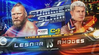 WWE Summerslam 2023 2K23 Brock Lesnar vs Cody Rhodes Simulation