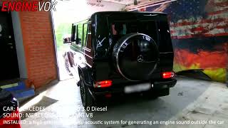 Mercedes G350D / звук AMG V8