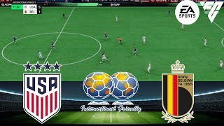 FC 24 - USA W vs Belgium W 06/9/2024 - INTERNATIONAL FRIENDLY - Gameplay PS5