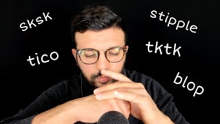 ASMR FRANÇAIS *Mouth Sounds* Tongue clicking, TicoTico, Sk, Tk, Stipple Visual Triggers