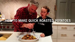 How to make quick Roast Potatoes. From Basic Dad.