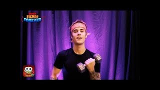 Justin Bieber cutely promoting & supporting Best Fiends Forever charity campaign - Day 2