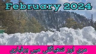 Snow fall Murree and Nathia Gali 2024