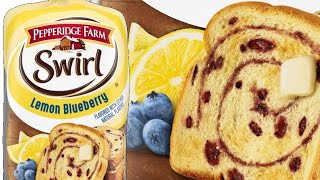 Pepperidge Farm Lemon Blueberry Swirl Bread Tasting