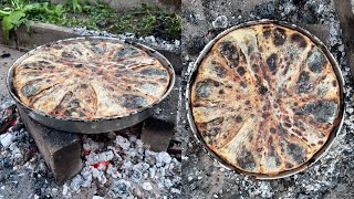 making FLIJA Outside - delicious traditional Albanian Food