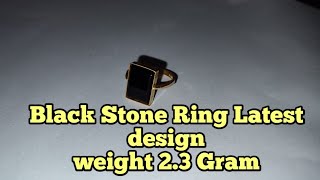 How to make Black Stone Ring in Square Design