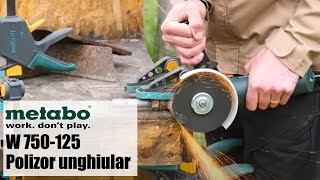 Metabo W 750-125 - Polizor unghiular, 750 W, 125 mm - Prezentare&Test în sarcină