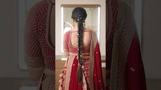 Trending wedding hairstyle || viral video || for bookings 🤙8050340612 #makeupartist #hdbridalmakeup