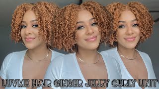 LuvMe Hair Ginger Jerry Curly Unit | Fall Vibes | Pumpkin Spice And Everything Nice