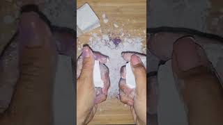 Fresh block topping holi purple #asmr #gymchalklove #satisfying #relax