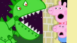 Peppa Zombie Apocalypse, Giant Green Dragon Visits Peppa's House🧟‍♀️ | Peppa Pig Funny Animation