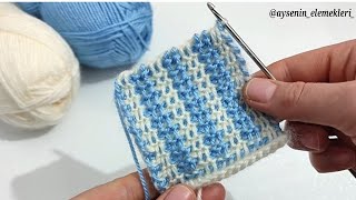 😲🎉 İlk defa denedim MÜKEMMEL oldu👌Tunisian Crochet/ Süper Easy/Amazing