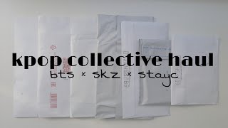 распаковка k-pop карт bts, stayc и stray kids | K-POP COLLECTIVE HAUL