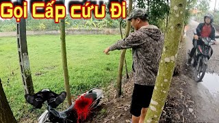 Thanh Niên Đi Xe Lao Xuống Ruộng Và Kết Cục Bi Th.ương !