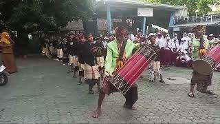 Gendang Beleq | pemanasan dulu sebelum tampil Karnaval Pembukaan FTBI Tingkat Kec. Selong 2024