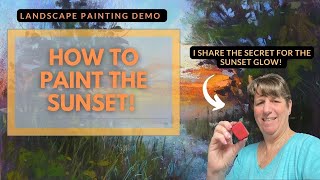 How to Paint a Sunset that Glows! Pastel Painting Demo