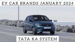 Top Selling EV Car Brands January 2024 ! EV Sales Jan 2024