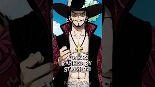 Yonkos Ranked By Strength #anime #onepiece