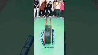 টায়ার ঘরিয়ে ক্যানের বোতল না ফেলে / Tyre Moving Game #shortvideo #shorts #facts