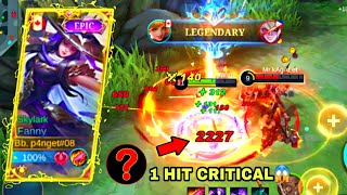 FANNY UNDERRATED INSANE CRITICAL BUILD DAMAGE HACK! 🔥 | FANNY NEW BUILD | FANNY BEST BUILD 2022.