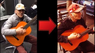 El increíble anciano vuelve a interpretar música con estilo - Sorprendente guitarrista.