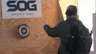 Shot Show Media Day 2013 - SOG Knives - How to throw a knife