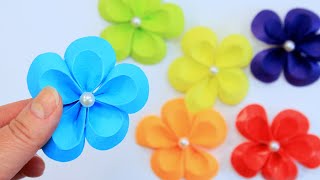 DIY Декор Цветы из бумаги для украшения комнаты и подарков / Easy Paper Flowers / flower decoration