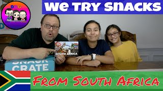 Americans try food from South Africa - Snack Crate