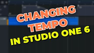 Changing Tempo Mid Song in Studio One - Speeding up and Slowing Down