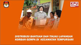 Distribusi Bantuan dan Tinjau Lokasi Gempa di Desa Kaliuling - Tempursari