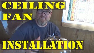 Home & Garden Ceiling Fan Installation & Unboxing