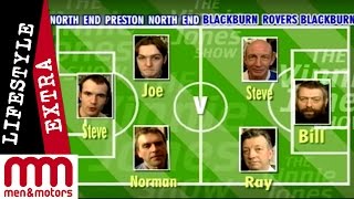 Preston North End vs Blackburn Rovers fans with Mary Parkinson