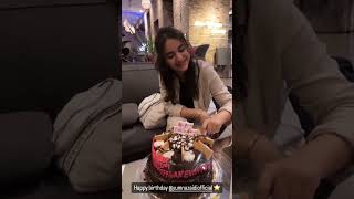 yumna zaidi celebrate birthday with wajah Ali in London #foryou #yumnazaidi #wahajali #yumna #fyp#yt