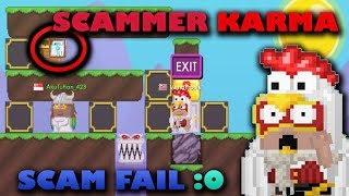 WORST SCAMMER EVER ! ( SCAM FAILED ! ) | Growtopia