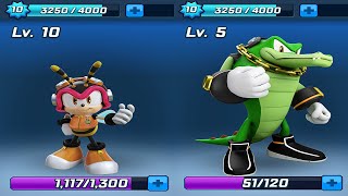 Sonic Forces - Charmy Level 10 vs Vector Level 5 | Versus Mode | All Characters Unlocked