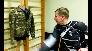 Нож "Карачун". Тесты в клубе спортивного ножевого боя "Patriots". 4. Порез с дальней дистанции